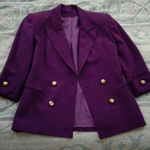 100% pure wool purple Blazer